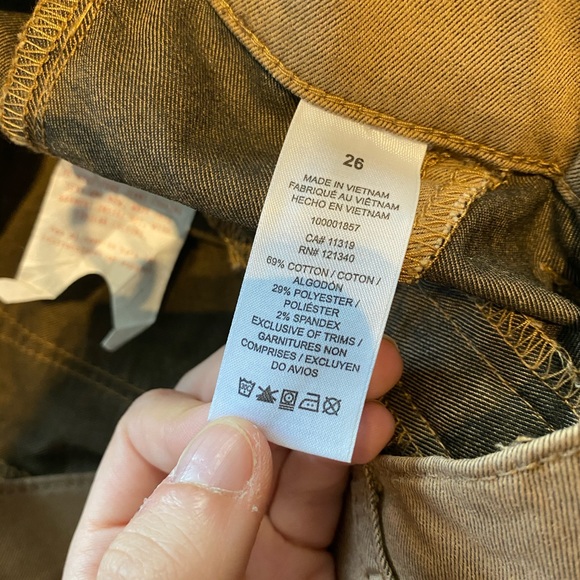 Never worn brown dynamite jeans size 26 - Picture 4 of 4